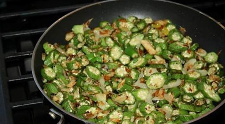 Okra and Saltfish image